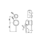 Load image into Gallery viewer, DOLCE SHOWER MIXER WITH DIVERTOR SEPARATE BACK PLATE TRIM KITS ONLY BRUSHED GOLD
