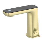CLAUDIA SENSOR MIXER WITH BLACK TOP DISPLAY BRUSHED GOLD
