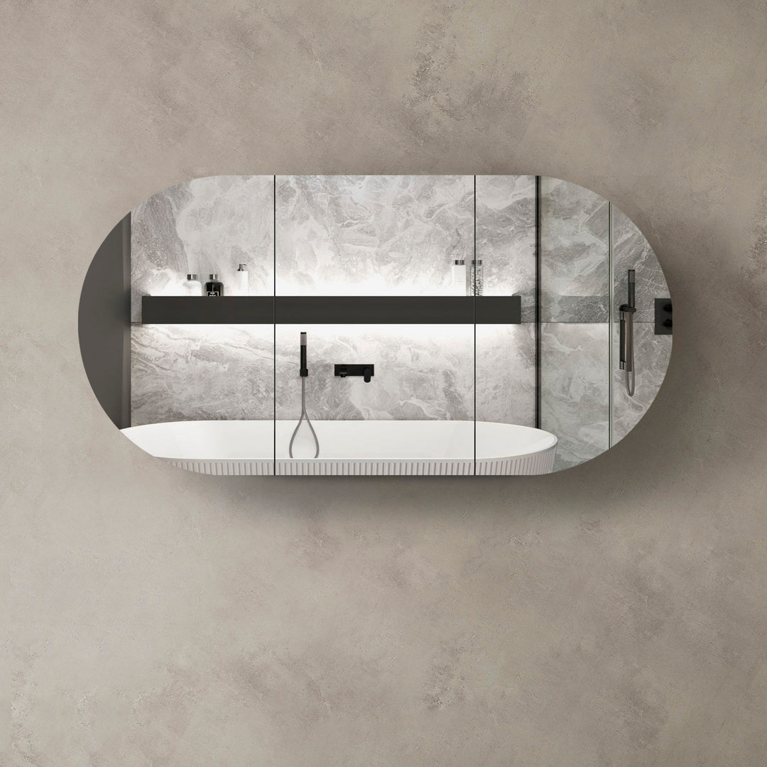 Bondi Black Oak Shaving Cabinet