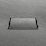 Load image into Gallery viewer, 100mm Square Tile Insert Floor Waste 80mm Outlet Gun Metal
