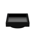 Load image into Gallery viewer, 130MM SQUARE TILE INSERT FLOOR WASTE 100MM OUTLET MATTE BLACK
