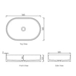 Load image into Gallery viewer, Noosa Solid Surface 585x385x110 Matte White Basin NF
