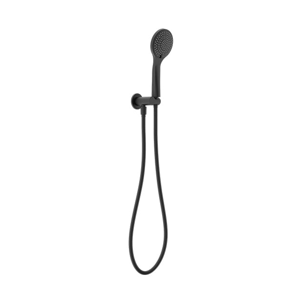 MECCA SHOWER ON BRACKET WITH AIR SHOWER MATTE BLACK