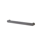 Load image into Gallery viewer, Round Horizontal Brushed Gun Metal Grey Electric Heated Towel Rack Single Bar
