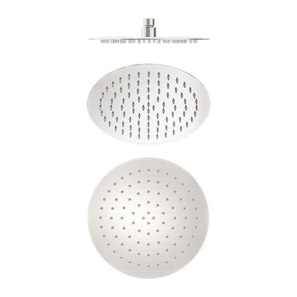 250MM ROUND STAINLESS STEEL SHOWER HEAD 250MM 4 STAR RATING BRUSHED NICKEL