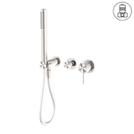 Load image into Gallery viewer, MECCA SHOWER MIXER DIVERTOR SYSTEM SEPARATE BACK PLATE BRUSHED NICKEL
