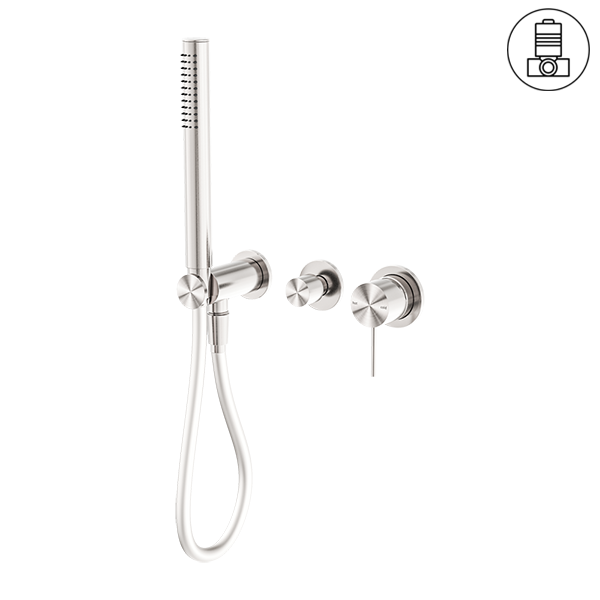 MECCA SHOWER MIXER DIVERTOR SYSTEM SEPARATE BACK PLATE BRUSHED NICKEL