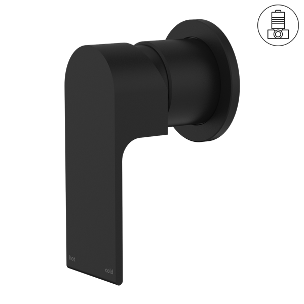 BIANCA SHOWER MIXER 60MM PLATE MATTE BLACK