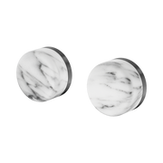 Serenity Wall Top Assembly With Arabescato Corchia Handle Gun Metal