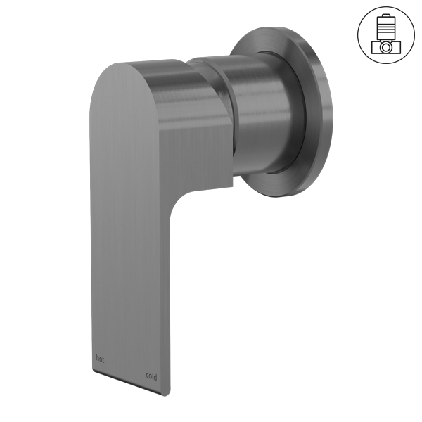 BIANCA SHOWER MIXER 60MM PLATE GUN METAL