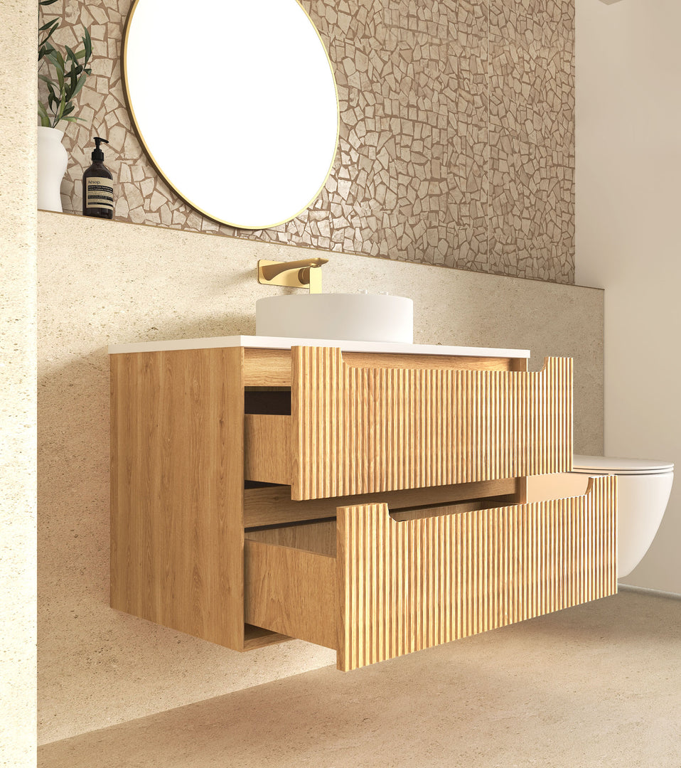 Byron Fluted with Stone Top