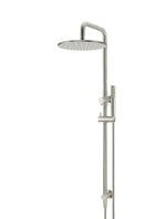 Load image into Gallery viewer, Round Combination Shower Rail, 300mm Rose, Single Function Hand Shower - Brushed Nickel
