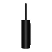 Round Toilet Brush and Holder - Matte Black