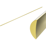 Load image into Gallery viewer, HALF ROUND WATER SEAL RAIL 750MM BRUSHED GOLD

