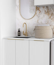 Laundry Kit 1715A Bondi White with Cloudy Carrara Top