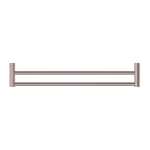 Load image into Gallery viewer, NEW MECCA DOUBLE TOWEL RAIL 600MM BRUSHED BRONZE
