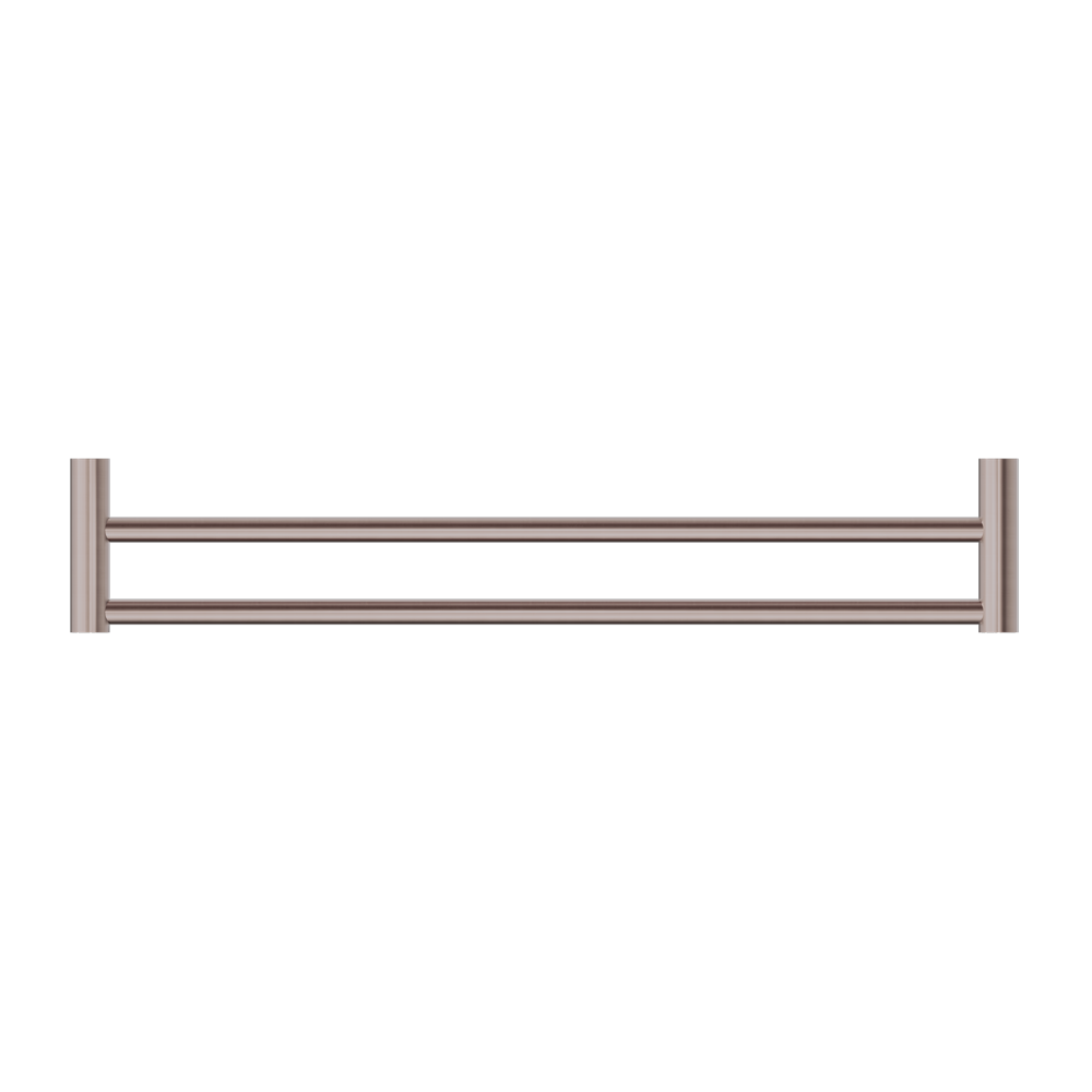 NEW MECCA DOUBLE TOWEL RAIL 600MM BRUSHED BRONZE