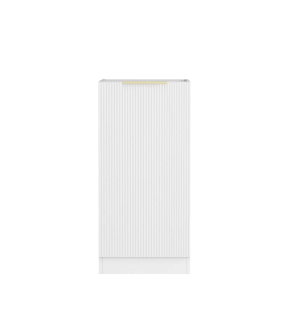 Bondi Laundry 415 Fluted White Base Cabinet