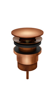 Pop-Up Bath Waste - Removable Grate & bath & basin - Lustre Bronze