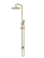 Load image into Gallery viewer, Round Combination Shower Rail 200mm Rose, Single Function Hand Shower - PVD Tiger Bronze
