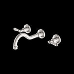 Load image into Gallery viewer, YORK WALL BASIN SET WITH METAL LEVER BRUSHED NICKEL

