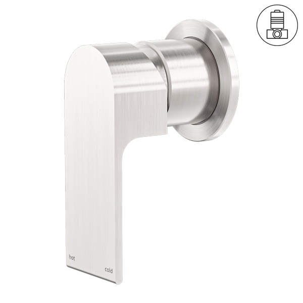 BIANCA SHOWER MIXER 60MM PLATE BRUSHED NICKEL