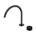 Load image into Gallery viewer, Serenity Progressive Bath/Kitchen Mixer Arc Spout With Marquina Black Handle Gun Metal

