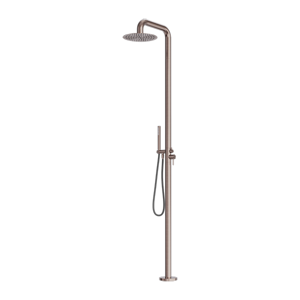 Zen SS316L Outdoor Freestanding Shower Column Brushed Bronze