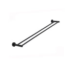 Load image into Gallery viewer, Round Double Towel Rail 900mm - Matte Black
