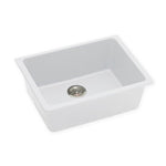 Load image into Gallery viewer, White Arete Stone Granite Single Bowl Stone Kitchen Sink 635*469*241mm
