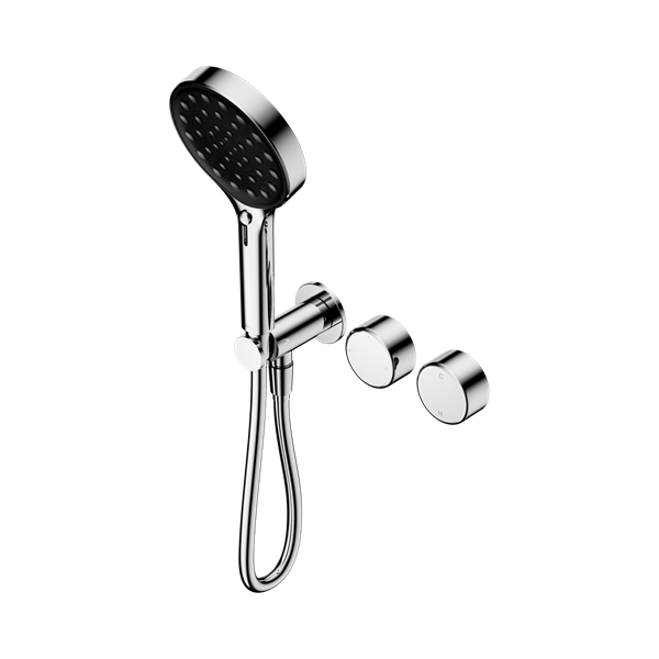 Serenity Progressive Shower System With Metal Handle And Serenity Hand Shower Chrome