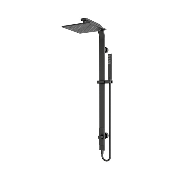 ASTRA RAIN SQUARE TWIN SHOWER SINGLE HOSE MATTE BLACK