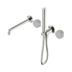 Load image into Gallery viewer, Serenity Progressive Shower System With Spout With Carrara Handle And Slim Shower Brushed Nickel

