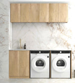 Load image into Gallery viewer, Laundry Kit 1960A Byron/Bondi Natural Oak with Natural Carrara Marble Top

