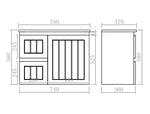 Load image into Gallery viewer, Achill Federation Ensuite Wall Hung Vanity Matte Black
