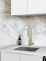 Load image into Gallery viewer, Laundry Kit 1305B Bondi White with Natural Carrara Marble Top

