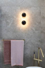 Round Double Towel Rail 600mm - PVD Tiger Bronze