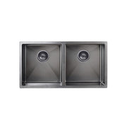 Kitchen Sink - Double Bowl 860 x 440 - PVD Gunmetal Black