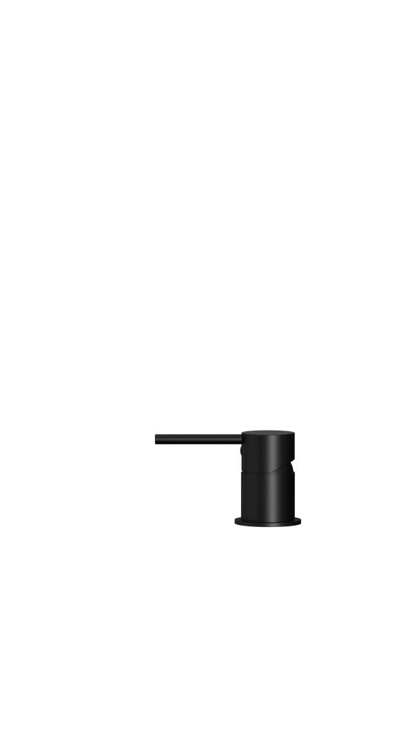 Round Deck Mounted Mixer - Matte Black