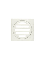 Load image into Gallery viewer, Square Floor Grate Shower Drain 80mm outlet - Brushed Nickel
