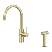 Zen SS316L Kitchen Mixer With Hand Spray Brushed Gold