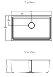 NEOROC TASK Working Station SGL UC? SINK, Matt White,750