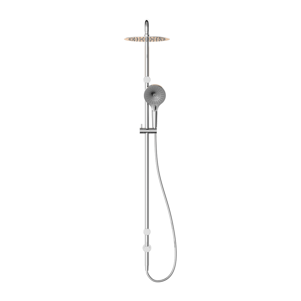 MECCA CARE 25MM GRAB RAIL 900MM TWIN SHOWER SET CHROME