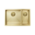 Load image into Gallery viewer, Kitchen Sink - One &amp; Half Bowl 670 x 440 - Brushed Bronze Gold PVD
