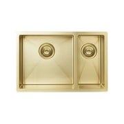Kitchen Sink - One & Half Bowl 670 x 440 - Brushed Bronze Gold PVD