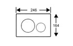 Load image into Gallery viewer, Sigma20 Dual Flush Button Round Matt Chrome With Chrome Trim
