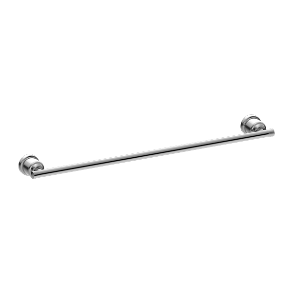 YORK SINGLE TOWEL RAIL 600MM CHROME