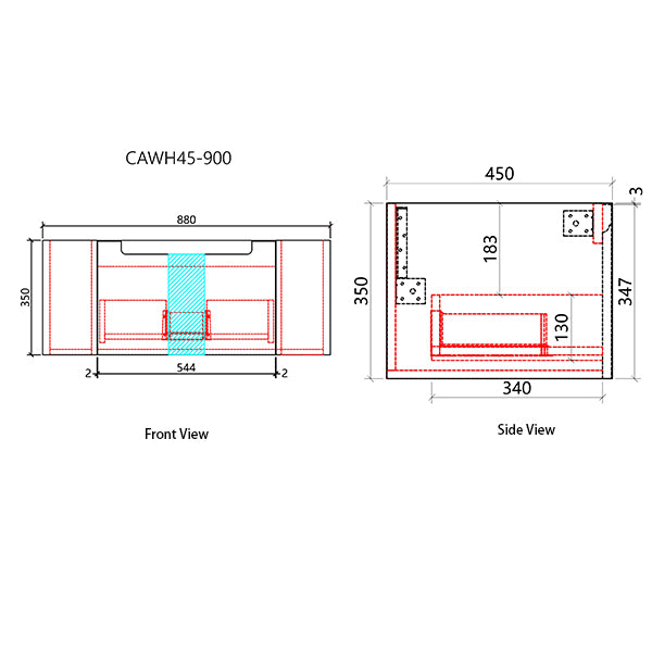 Savio Wall Hung Vanity