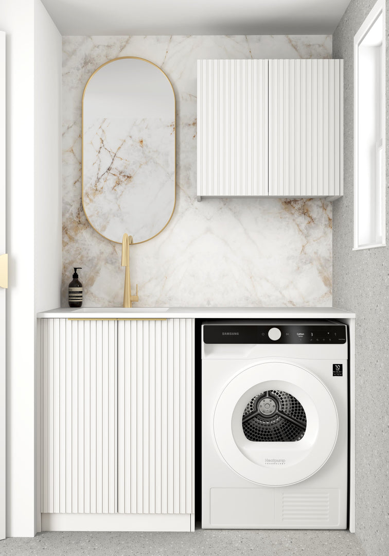 Laundry Kit 1305B Bondi White with Matte White Top