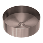Load image into Gallery viewer, OPAL ROUND 400MM STAINLESS STEEL BASIN BRUSHED BRONZE
